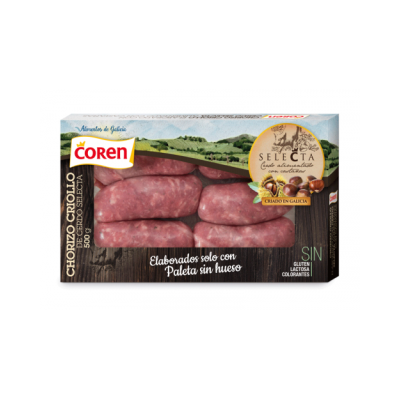 S*CHORIZO CRIOLLO REDUCIDO EN SAL